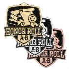 2 1/2" Honor Roll "A-B" Shield Series Award Medal