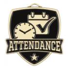 2 1/2" Attendance Shield Series Award Medal (Gold Only)