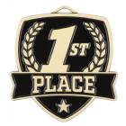 2 1/2" 1st Place Shield Series Award Medal