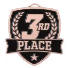 2 1/2" 3rd Place Shield Series Award Medal