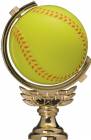 5" Soft Softball Spinner Gold Trophy Figure