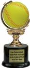 7" Spinning Soft - Softball Trophy Kit with Pedestal Base
