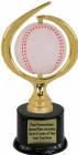 8" Spinning Soft - Baseball Trophy Kit with Pedestal Base