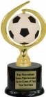 8" Spinning Soft - Soccer Trophy Kit with Pedestal Base
