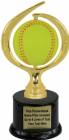 8" Spinning Soft - Softball Trophy Kit with Pedestal Base