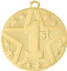 2" Gold 1st Place StarBurst Series Medal