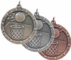 Shooting Star 1 3/4" Basketball Award Medal