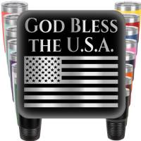 God Bless the U.S.A. Engraved Tumbler