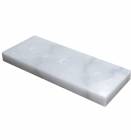 White Marble Trophy Base 8 1/2" x 3 1/2" 3 Hole