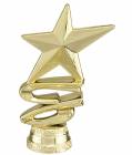 2 3/4" Gold Star Ribbon Standup Trim