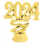 2" "2024" Year Date Ribbon Trim Piece