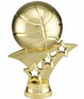 2 3/4" Gold Basketball 3-Star Trim