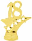 2 1/4" Gold "18" 3-Star Trim