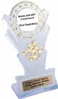 Clear / Gold 8" Star Torch Stand Trophy