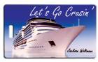 Custom 2 1/2" x 4 1/4" Rectangular Double Sided FRP Bag Tag