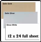 12" x 24" Sheet UV Printable Metal 3 Colors