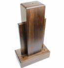 Genuine Walnut Column Trophy Base 16" H