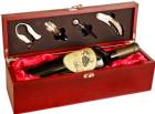Rosewood Finish Single Wine Box with Tools Gift Set