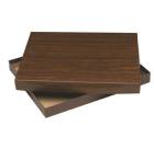 10 1/2" x 13" Walnut Foiled Plaque Box