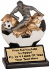 5 1/4" Male Soccer Explosion Trophy Hand Painted Resin